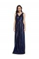 Outlet Long V-Neck Sparking Formal Sequin Bridesmaid Dress / Prom Dress with Low V-Back