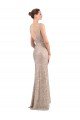 Outlet Faux Surplice V-Neck Slim Formal Sparkling Sequin Bridesmaid Dress / Prom Dress