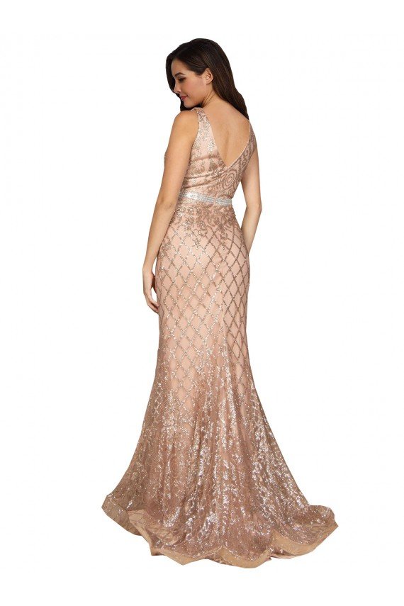 Outlet Sleek Long Mermaid Formal Sparkling Sequin Bridesmaid Dress / Prom Dress