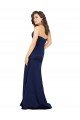 Outlet Floor Length Wrap Skirt Formal Silky Satin Bridesmaid Dress / Prom Dress