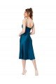Outlet Midi Cocktail Length Silky Satin Bridesmaid Dress / Prom Dress