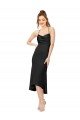 Outlet High Low Formal Silky Satin Cowl Neck Cocktail Midi Bridesmaid Dress / Prom Dress