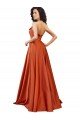 Outlet Strapless Sweep Train Formal Silky Satin Bridesmaid Dress / Prom Dress with Pleats