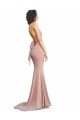 Outlet Deep V-Neck Mermaid Low Back Long Formal Spandex Bridesmaid Dress / Prom Dress
