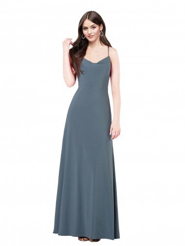 Outlet Classic Spandex Bridesmaid Dress / Prom Dress with Scoop Neckline