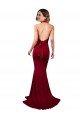 Outlet Halter Mermaid Plunge V-Neckline Open Back Bow Tie Formal Spandex Bridesmaid Dress / Prom Dress