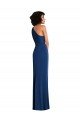 Outlet Grecian Inspired One Shoulder Twist Draped Maxi Spandex Bridesmaid Dress / Prom Dress