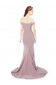 Outlet Off the Shoulder Mermaid Long Sweep Train Bridesmaid Dress / Prom Dress