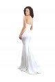 Outlet Sweetheart Strapless High Neck Long Formal Crepe Bridesmaid Dress / Prom Dress