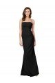 Outlet Fit and Flare Slim Formal Crepe Bridesmaid Dress / Prom Dress with Cutout Back