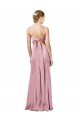 Outlet Fit and Flare Slim Formal Crepe Bridesmaid Dress / Prom Dress with Cutout Back