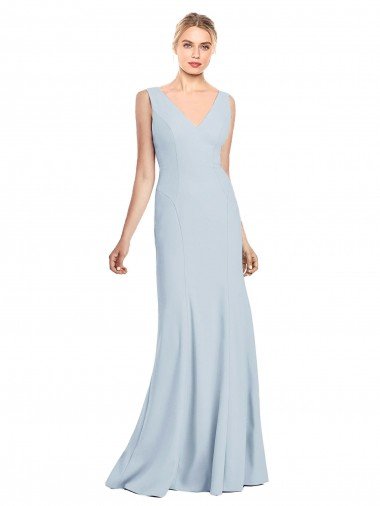 Outlet Sleeveless Seamed Bodice Trumpet Bridesmaid Dress / Prom Dress