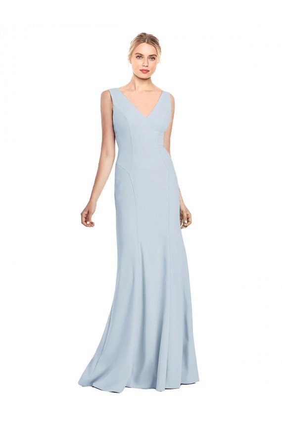 Outlet Sleeveless Seamed Bodice Trumpet Bridesmaid Dress / Prom Dress