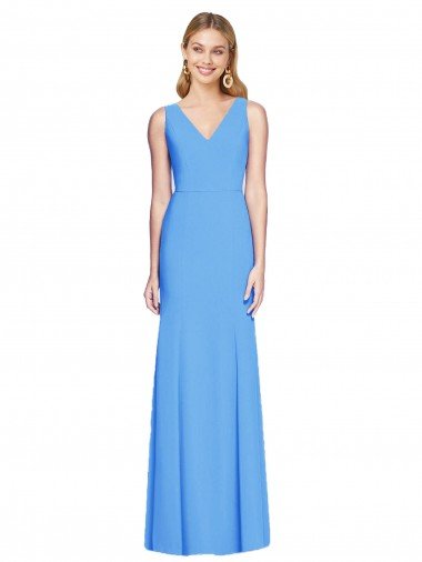 Outlet Flattering Trumpet Long Sleeveless Bridesmaid Dress / Prom Dress with Open Back