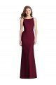 Outlet Open Cowl Back Bateau Neck Trumpet Bridesmaid Dress