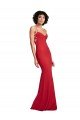 Outlet Spaghetti Strap Slip Neckline Formal Crepe Bridesmaid Dress / Prom Dress