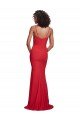 Outlet Spaghetti Strap Slip Neckline Formal Crepe Bridesmaid Dress / Prom Dress