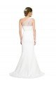 Outlet Soft Tulle Shoulder Overlay Mermaid One Shoulder Formal Crepe Bridesmaid Dress