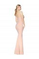 Outlet Sweetheart Shirred Neck Long Floor Length Formal Crepe Bridesmaid Dress / Prom Dress