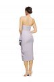 Outlet Short Cocktail Length Strapless Formal Crepe Bridesmaid Dress / Prom Dress with Ruffles
