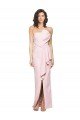 Outlet Strapless Long Full Length Ruffles Low Back Formal Crepe Bridesmaid Dress / Prom Dress