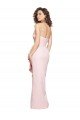 Outlet Strapless Long Full Length Ruffles Low Back Formal Crepe Bridesmaid Dress / Prom Dress