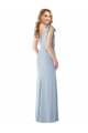 Outlet V-Back Bow Shoulder Trumpet Bridesmaid Dress / Prom Dress