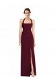 Outlet Tie Halter Open Back Trumpet Bridesmaid Dress / Prom Dress
