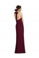 Outlet Tie Halter Open Back Trumpet Bridesmaid Dress / Prom Dress