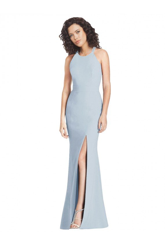Outlet Criss Cross Open Back Trumpet Bridesmaid Dress / Prom Dress