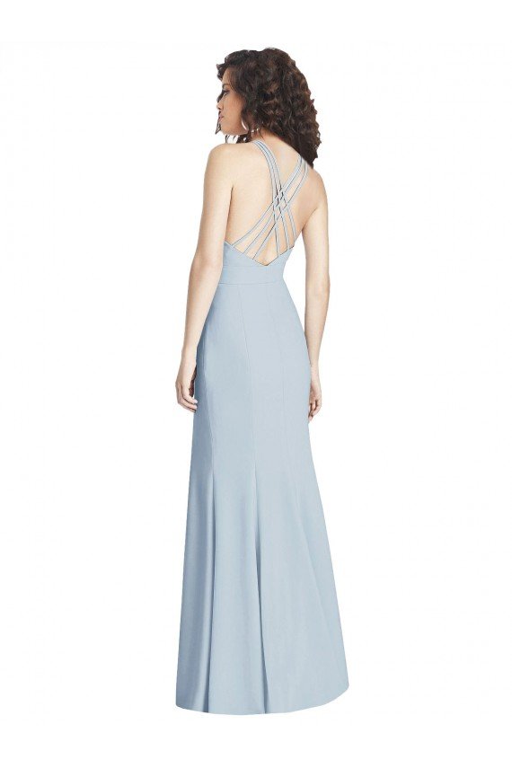 Outlet Criss Cross Open Back Trumpet Bridesmaid Dress / Prom Dress