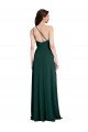 Outlet A-Line Slim One Shoulder Formal Crepe Bridesmaid Dress / Prom Dress with Asymmetrical Straps and Side Slit