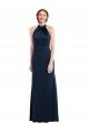 Outlet High Neck Open Back Long Maxi Bridesmaid Dress / Prom Dress