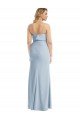 Outlet Strapless Overlay Bodice Crepe Maxi Bridesmaid Dress / Prom Dress with Front Slit