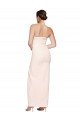 Outlet Cowl Neck Strapless Formal Stretch Satin Bridesmaid Dress / Prom Dress with High Split