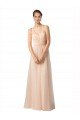 Outlet Sweetheart A-Line Tulle Bridesmaid Dress with Shirred Bodice