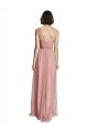 Outlet V-Neck Illusion Tulle Bridesmaids Dress