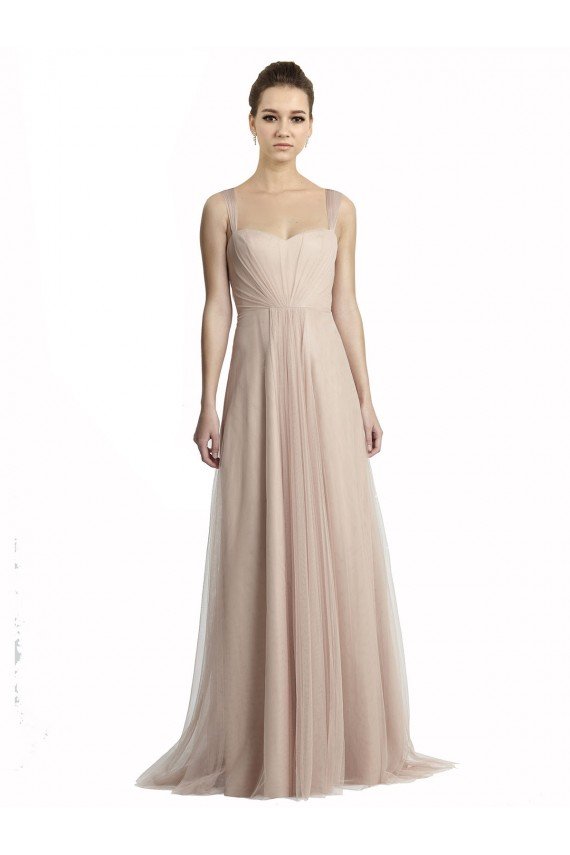 Outlet Sweetheart A-Line Tulle Draped Bridesmaid Dress