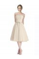 Outlet Strapless Short Cocktail Length Tulle Cocktail Bridesmaid Dress with Pleats