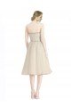 Outlet Strapless Short Cocktail Length Tulle Cocktail Bridesmaid Dress with Pleats