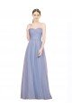 Outlet Strapless Sweetheart A-Line Tulle Bridesmaid Dress with Low Back