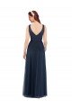 Outlet V-Neck Soft and Simple Tulle Bridesmaid Dress