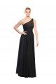 Outlet Ruched One Shoulder Tulle A-Line Bridesmaid Dress