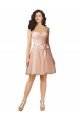 Outlet Lace and Tulle Bridesmaid Dress with Cap Sleeves and Keyhole Back