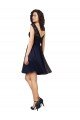 Outlet Short Bateau Neck Tulle Cocktail Bridesmaid Dress with Lace Bodice