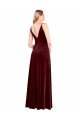 Outlet Faux Surplice Neckline Slim A-Line Long Velvet Bridesmaid Dress / Prom Dress