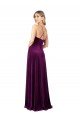 Outlet Draped Neckline Spaghetti Straps Formal Velvet Bridesmaid Dress / Prom Dress