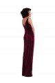 Outlet Draped Skirt Faux Wrap Velvet Maxi Bridesmaid Dress / Prom Dress