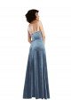 Outlet Sleek Cowl Neck Velvet Maxi Bridesmaid Dress / Prom Dress with Pockets