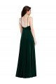Outlet Velvet Halter Maxi Bridesmaid Dress / Prom Dress with Pockets & Front Slit